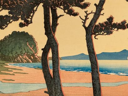 Kawase Hasui (Japon, 1883-1957) 
Estampe,...