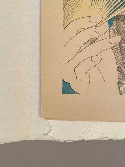 Torii Kotondo (Japon, 1900-1976) 
Estampe,...