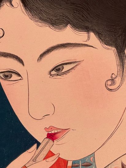 Kobayakawa Kiyoshi (Japon, 1899-1948) 
Estampe,...