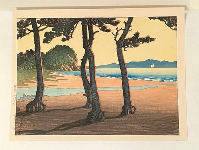 Kawase Hasui (Japon, 1883-1957) 
Estampe,...