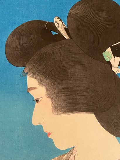 Torii Kotondo (Japon, 1900-1976) 
Estampe,...