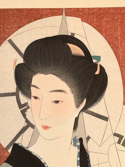 Torii Kotondo (Japon, 1900-1976) 
Estampe,...