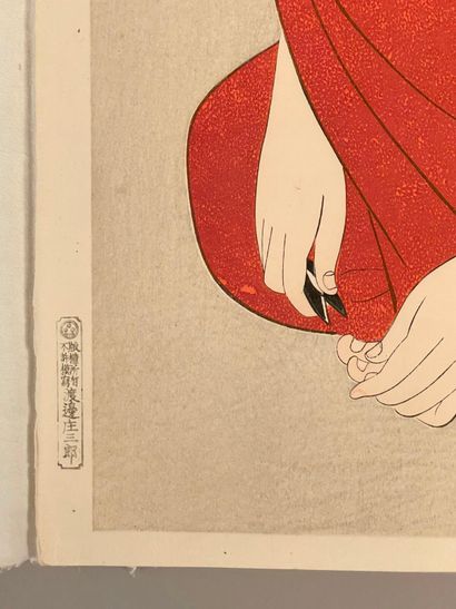 Itō Shinsui (Japon, 1898-1972) 
Estampe,...