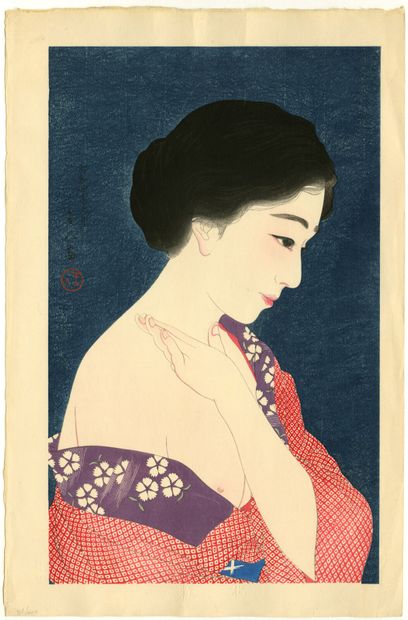 Torii Kotondo (Japon, 1900-1976) 
Estampe,...