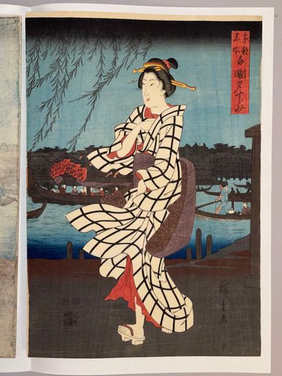 Utagawa Hiroshige (Japon, 1797-1858) 
Triptyque...