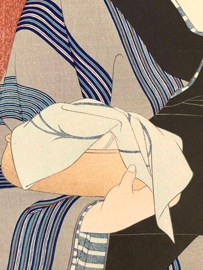 Torii Kotondo (Japon, 1900-1976) 
Estampe,...