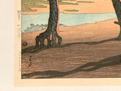 Kawase Hasui (Japon, 1883-1957) 
Estampe,...