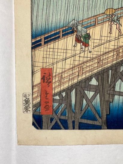 Utagawa Hiroshige (Japon, 1797-1858) 
Estampe,...