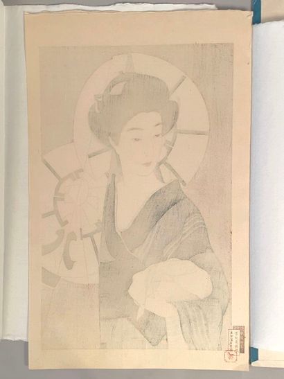 Torii Kotondo (Japon, 1900-1976) 
Estampe,...