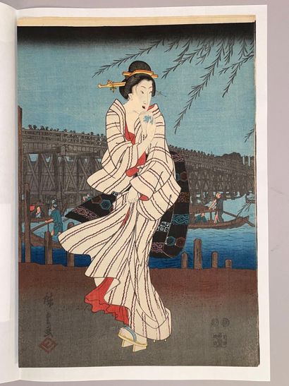 Utagawa Hiroshige (Japon, 1797-1858) 
Triptyque...