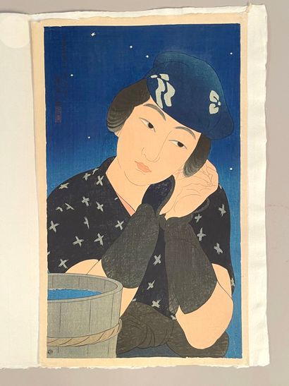 Itō Shinsui (Japon, 1898-1972) 
Estampe,...