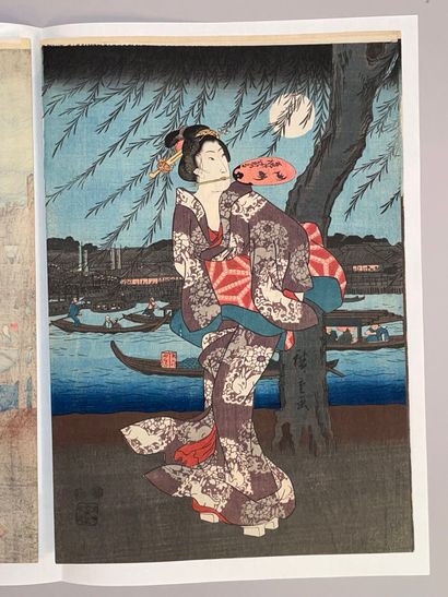 Utagawa Hiroshige (Japon, 1797-1858) 
Triptyque...