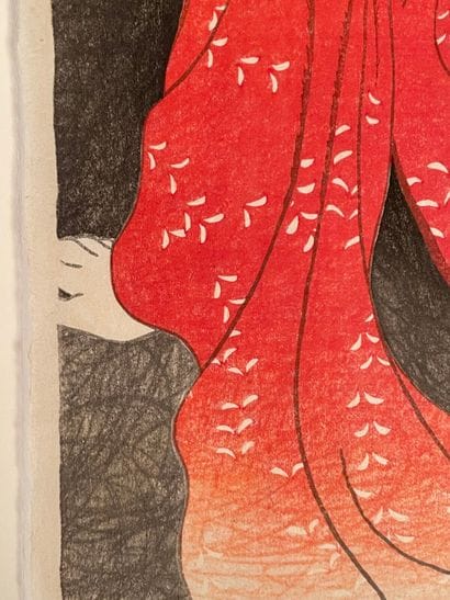 Itō Shinsui (Japon, 1898-1972) 
Estampe,...