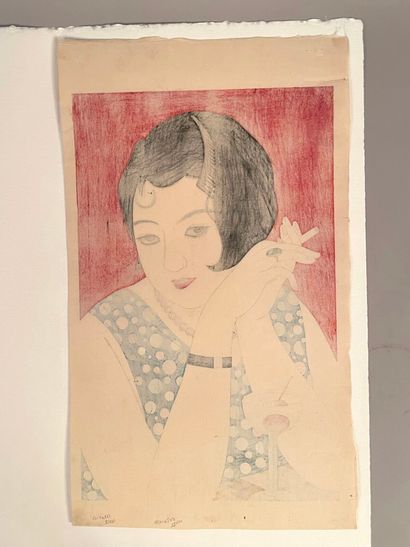 Kobayakawa Kiyoshi (Japon, 1899-1948) 
Estampe,...