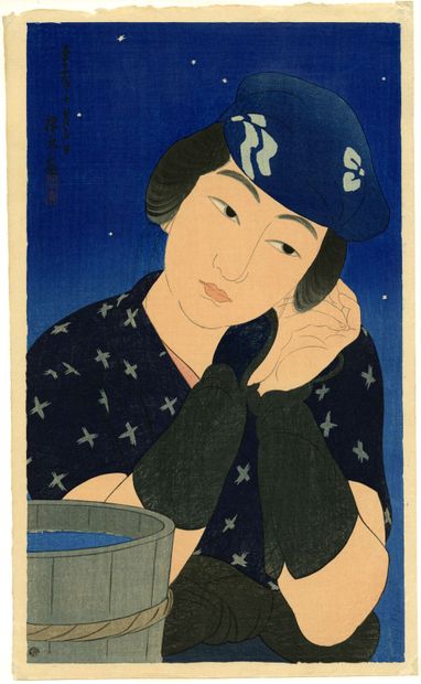 Itō Shinsui (Japon, 1898-1972) 
Estampe,...