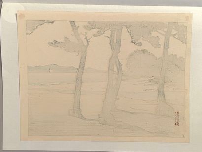 Kawase Hasui (Japon, 1883-1957) 
Estampe,...