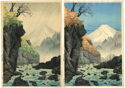 Takahashi Hiroaki (Shōtei) (Japon, 1871-1945)
Deux...