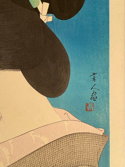Torii Kotondo (Japon, 1900-1976) 
Estampe,...