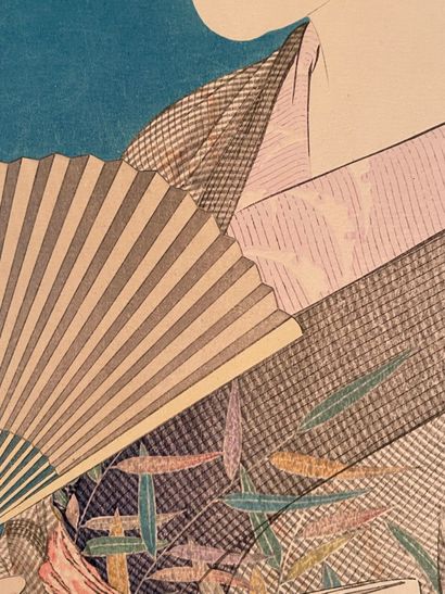 Torii Kotondo (Japon, 1900-1976) 
Estampe,...