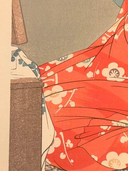 Torii Kotondo (Japon, 1900-1976) 
Estampe,...