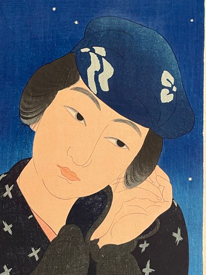 Itō Shinsui (Japon, 1898-1972) 
Estampe,...