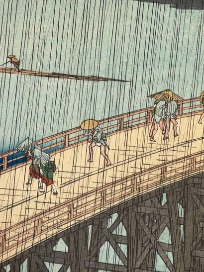 Utagawa Hiroshige (Japon, 1797-1858) 
Estampe,...