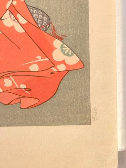 Torii Kotondo (Japon, 1900-1976) 
Estampe,...