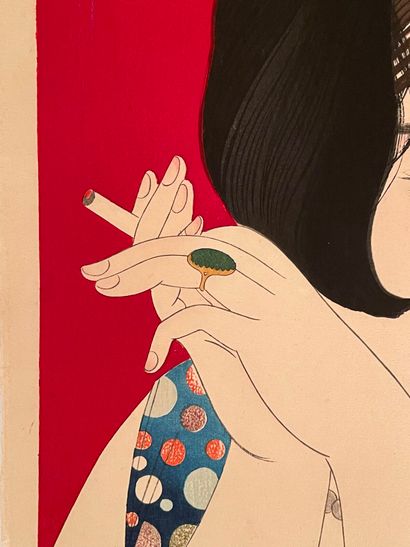 Kobayakawa Kiyoshi (Japon, 1899-1948) 
Estampe,...