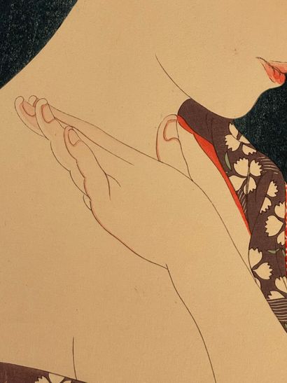 Torii Kotondo (Japon, 1900-1976) 
Estampe,...