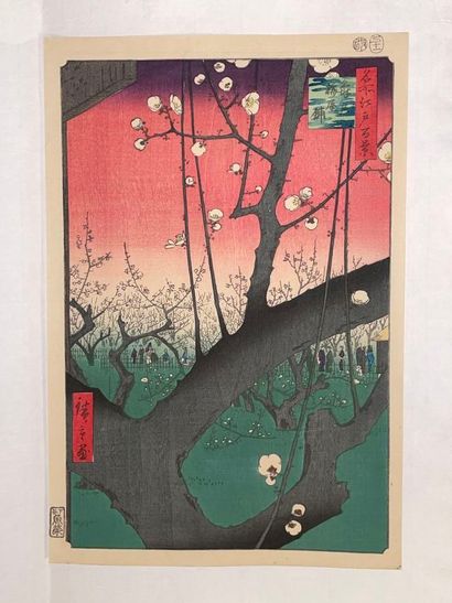 Utagawa Hiroshige (Japon, 1797-1858) 
Estampe,...