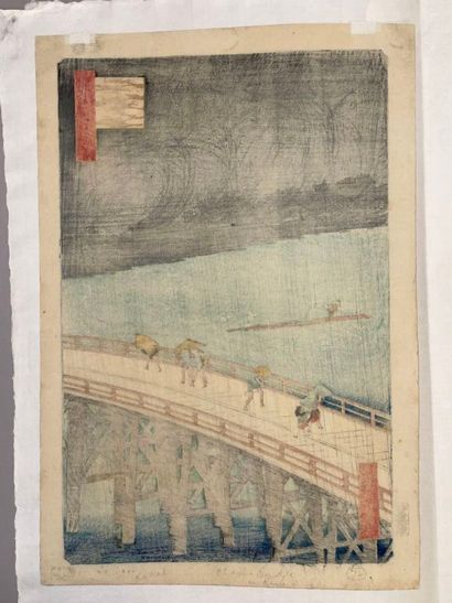 Utagawa Hiroshige (Japon, 1797-1858) 
Estampe,...