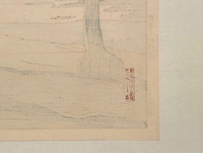 Kawase Hasui (Japon, 1883-1957) 
Estampe,...