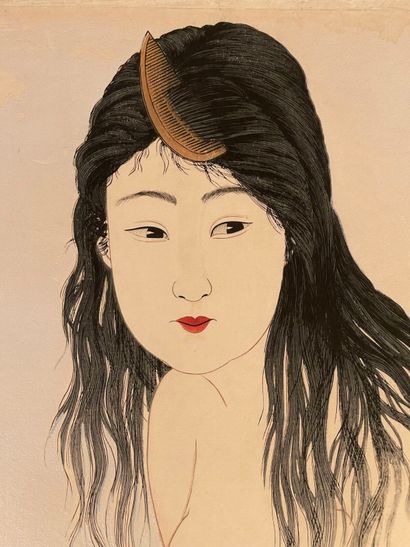 Takahashi Hiroaki (Shōtei) (Japon, 1871-1945)
Estampe,...