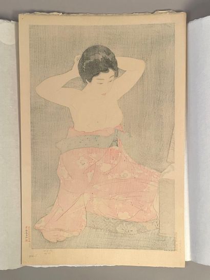 Torii Kotondo (Japon, 1900-1976) 
Estampe,...