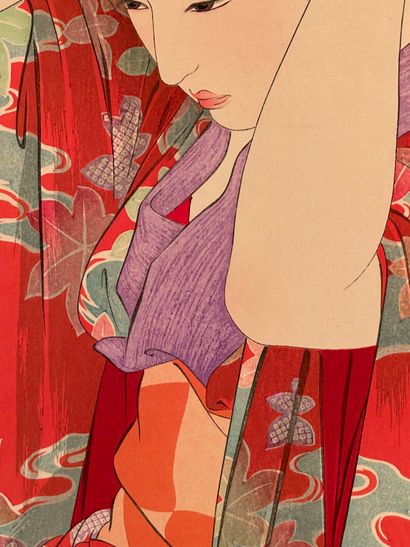 Torii Kotondo (Japon, 1900-1976) 
Estampe,...