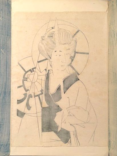 Torii Kotondo (Japon, 1900-1976) 
Estampe,...