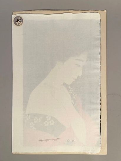 Torii Kotondo (Japon, 1900-1976) 
Estampe,...