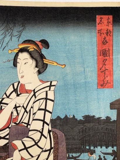 Utagawa Hiroshige (Japon, 1797-1858) 
Triptyque...