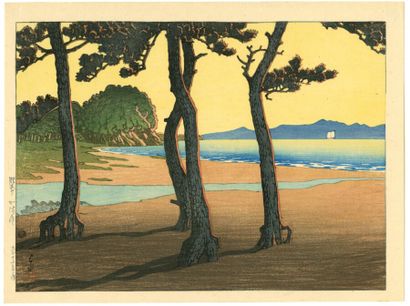Kawase Hasui (Japon, 1883-1957) 
Estampe,...