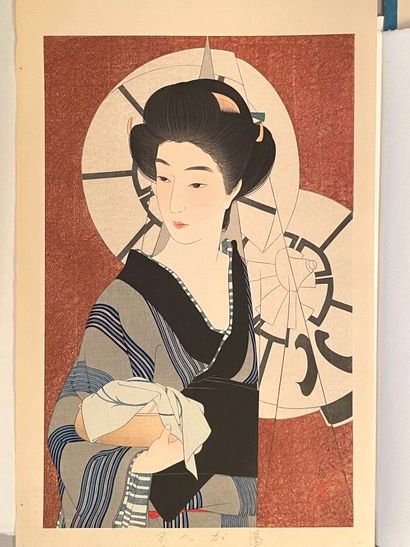 Torii Kotondo (Japon, 1900-1976) 
Estampe,...