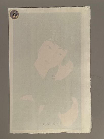 Itō Shinsui (Japon, 1898-1972) 
Estampe,...