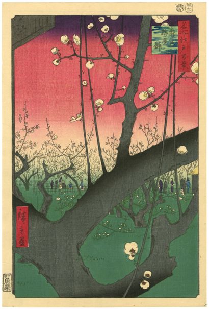 Utagawa Hiroshige (Japon, 1797-1858) 
Estampe,...
