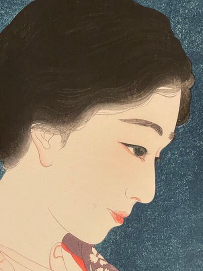 Torii Kotondo (Japon, 1900-1976) 
Estampe,...