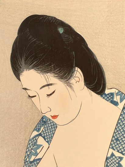 Itō Shinsui (Japon, 1898-1972) 
Estampe,...