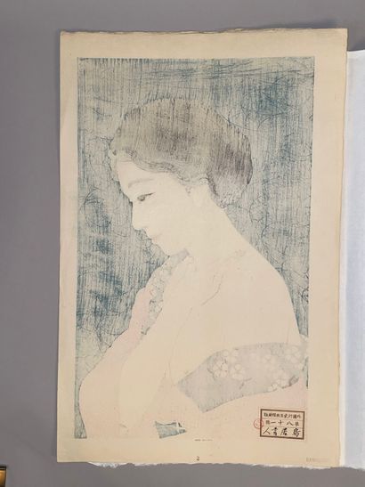 Torii Kotondo (Japon, 1900-1976) 
Estampe,...