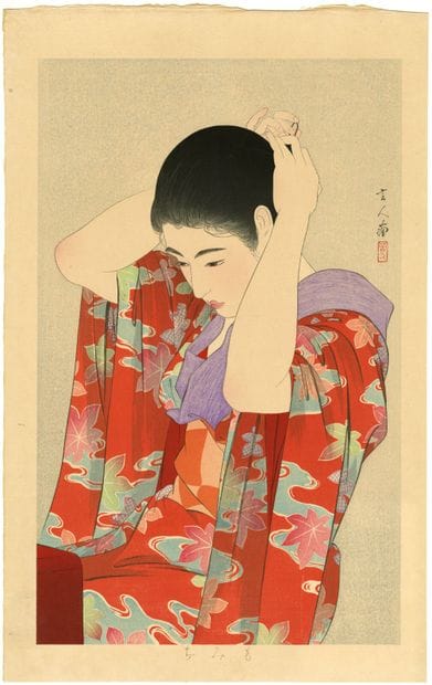 Torii Kotondo (Japon, 1900-1976) 
Estampe,...