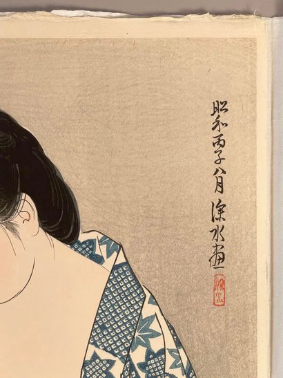 Itō Shinsui (Japon, 1898-1972) 
Estampe,...