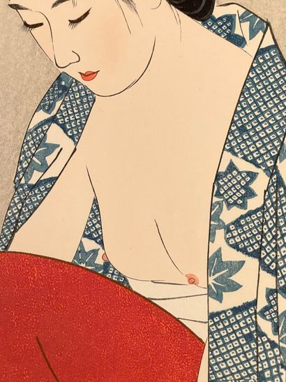 Itō Shinsui (Japon, 1898-1972) 
Estampe,...