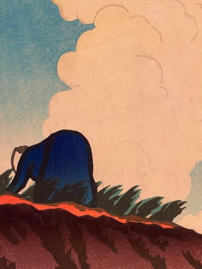 Itō Shinsui (Japon, 1898-1972) 
Estampe,...