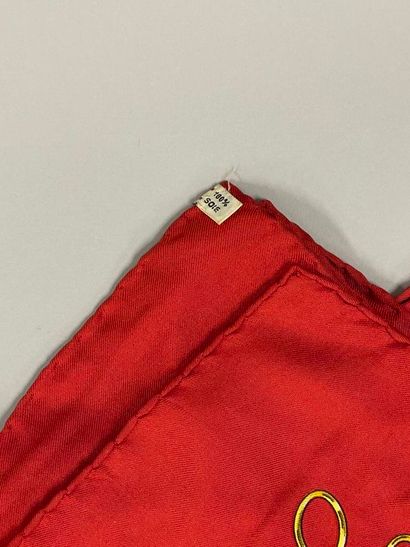 HERMÈS Paris
Printed silk twill square, titled...